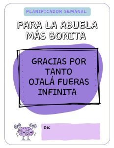 planificador semanal organización tiempo para mayores de 50